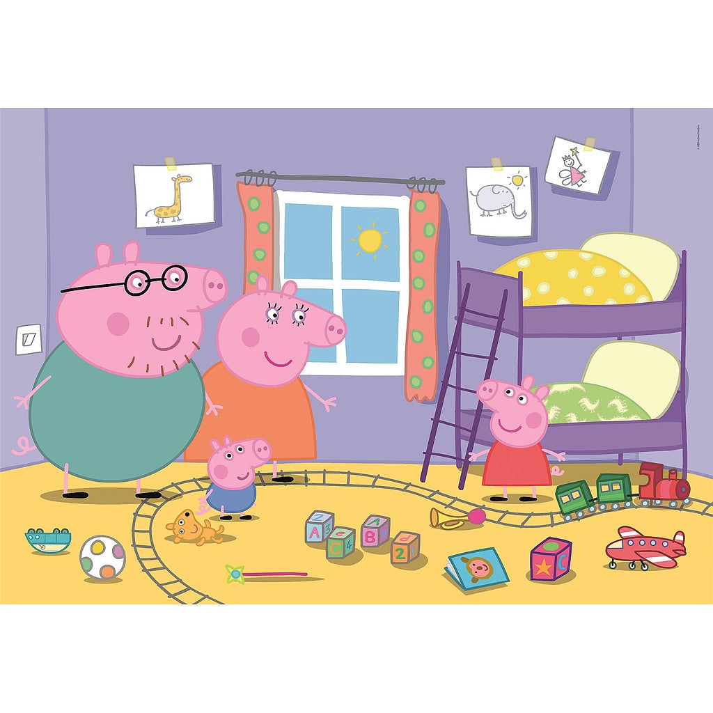 Peppa malac rotaļu istaba 60 db-os maxi puzle Clementoni