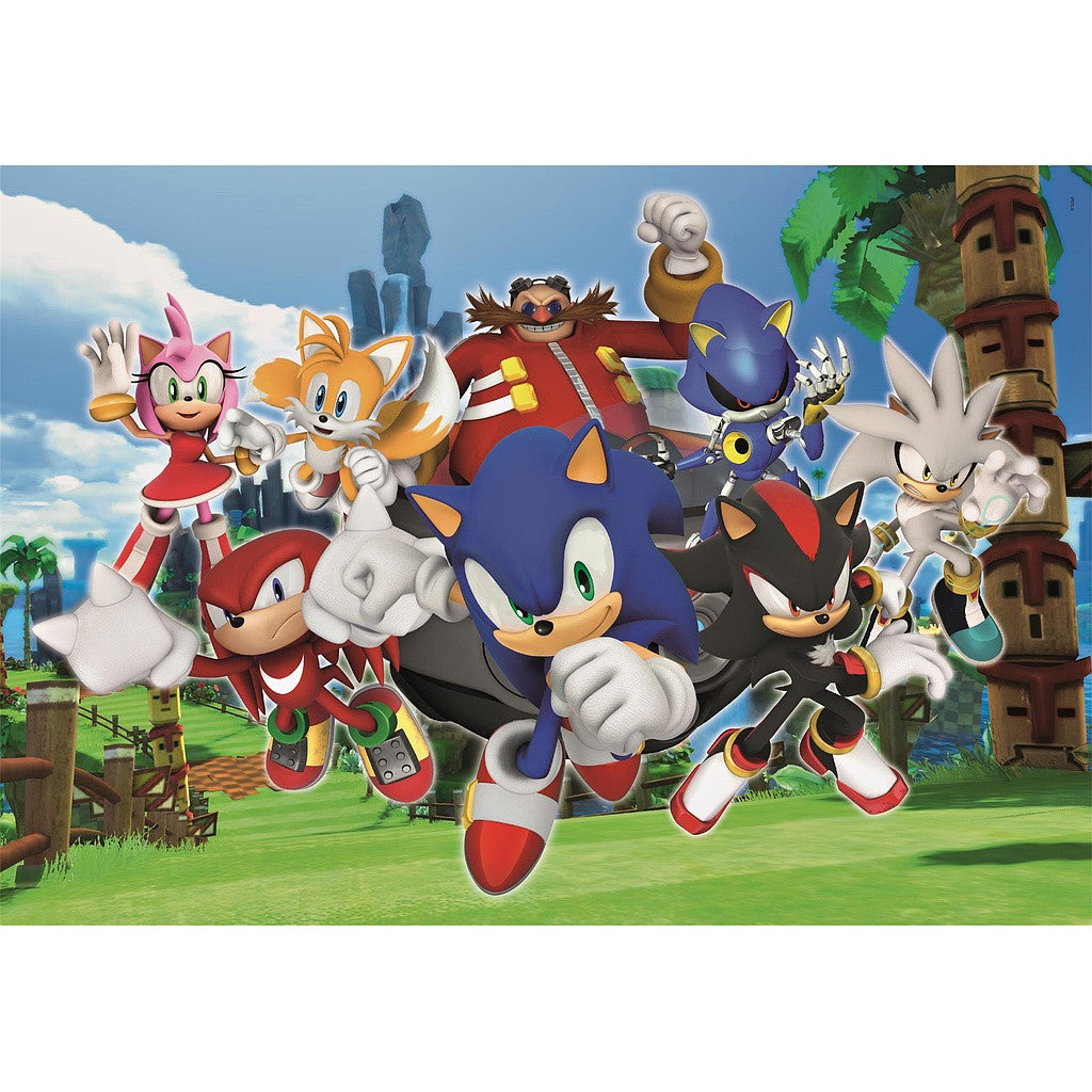 Sonic the Hedgehog varoņu 104 gabalu Clementoni puzle
