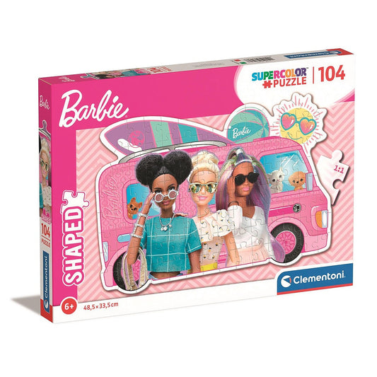 Barbie Car 104 db-os formas puzle Clementoni