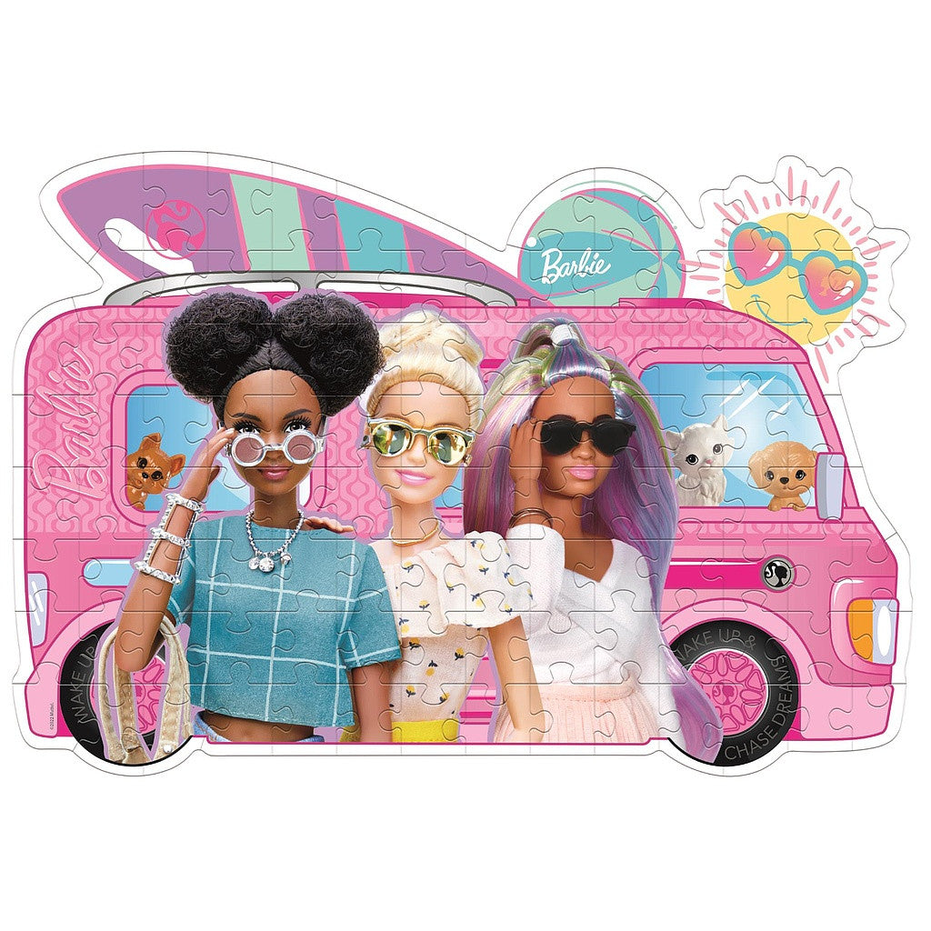 Barbie Car 104 db-os formas puzle Clementoni