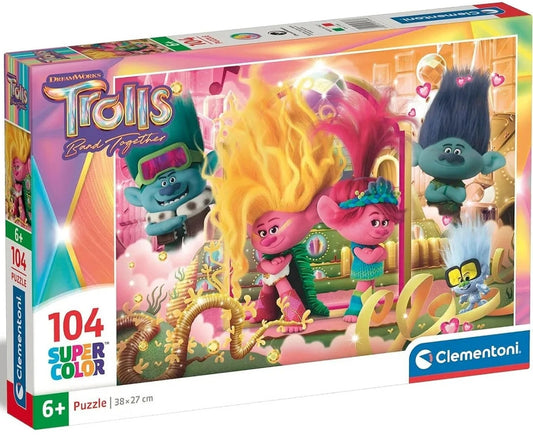 Troļļu grupas 104 gabalu Clementoni puzle