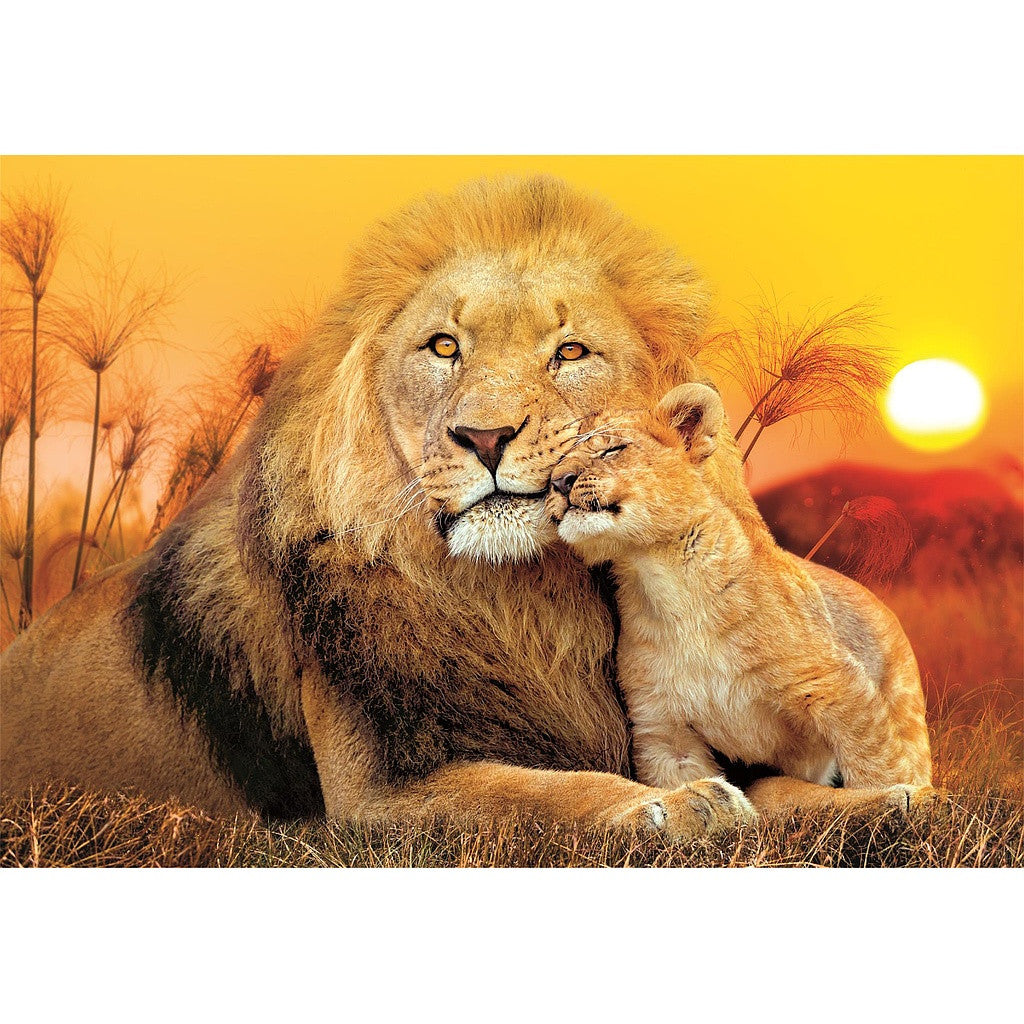 Dzīvnieki Lauva Negaidīts Apskāviens 180 gabaliņu puzle Clementoni