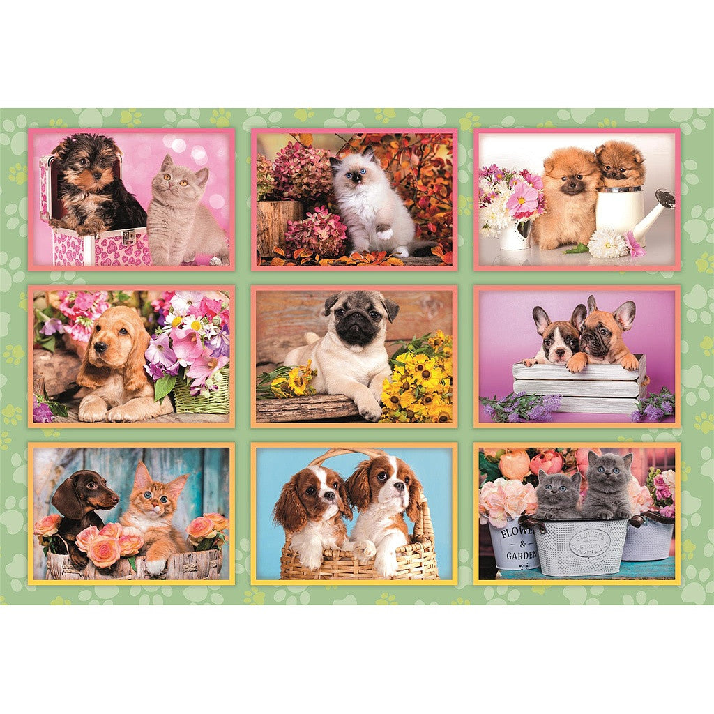 √Ållatos Puppies Collage 180 db-os puzzle Clementoni