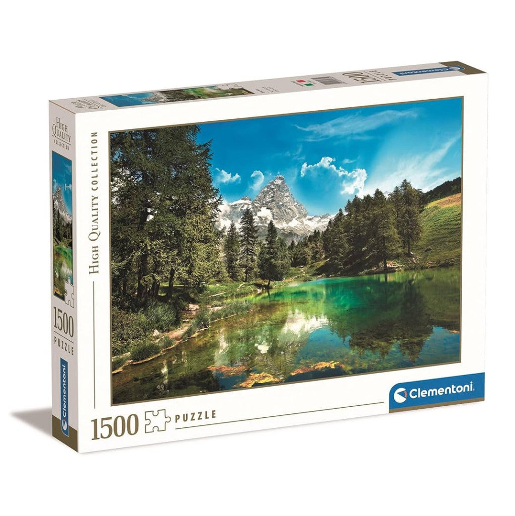 Clementoni 1500 gabalu puzle, Zilais ezers, Jaunzēlande