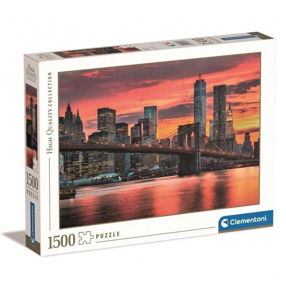 Pilsētas East River Ņujorka 1500 gabalu puzle Clementoni