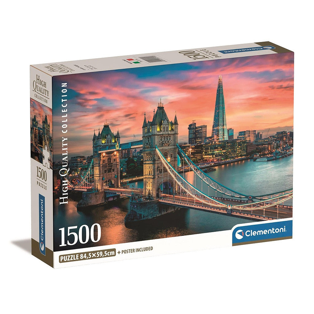 Clementoni kompaktā puzle "Cities Twilight London", 1500 gabaliņi