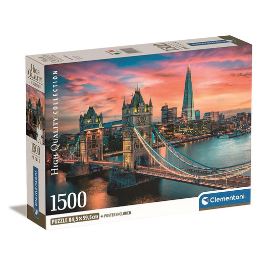 Clementoni kompaktā puzle "Cities Twilight London", 1500 gabaliņi