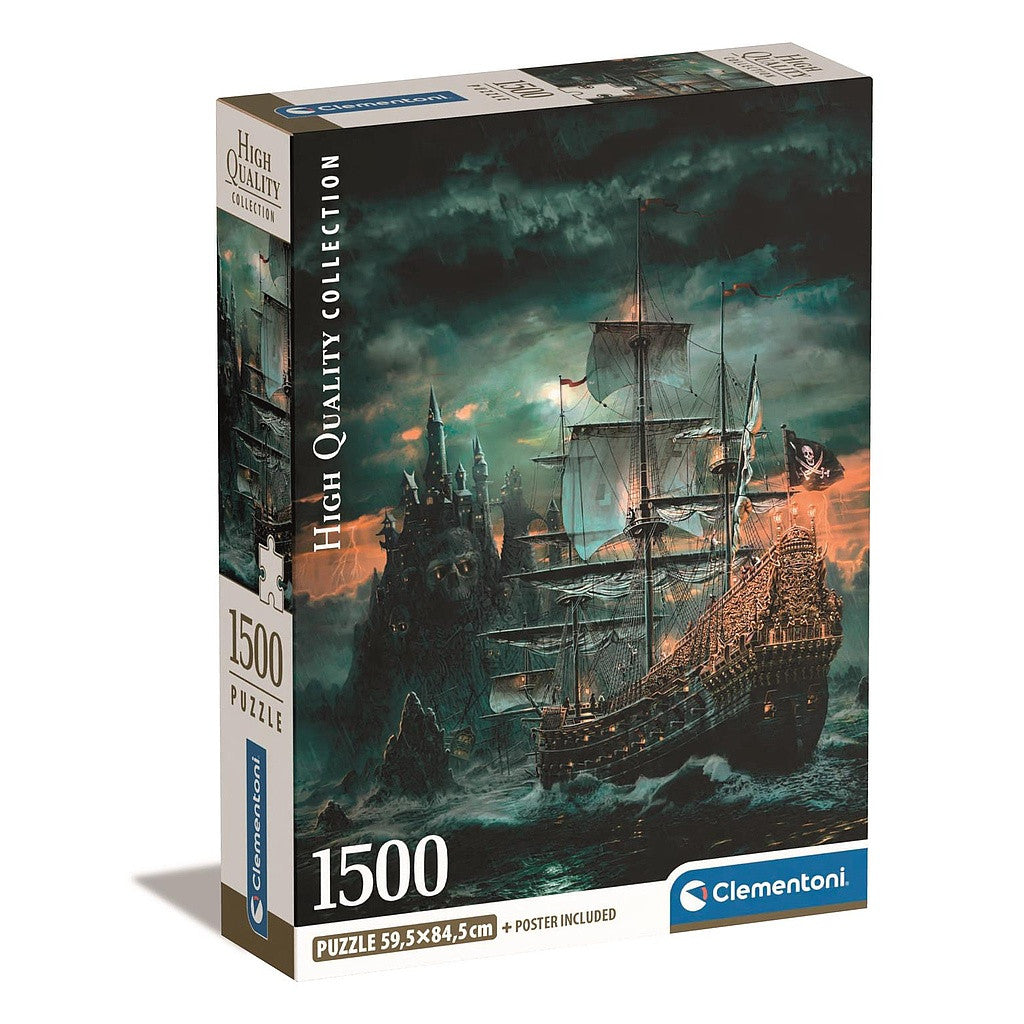 Clementoni Pirate Haunted Seas kuģis 1500 gab. Kompakta puzle