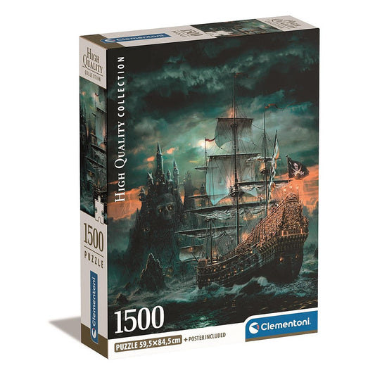 Clementoni Pirate Haunted Seas kuģis 1500 gab. Kompakta puzle