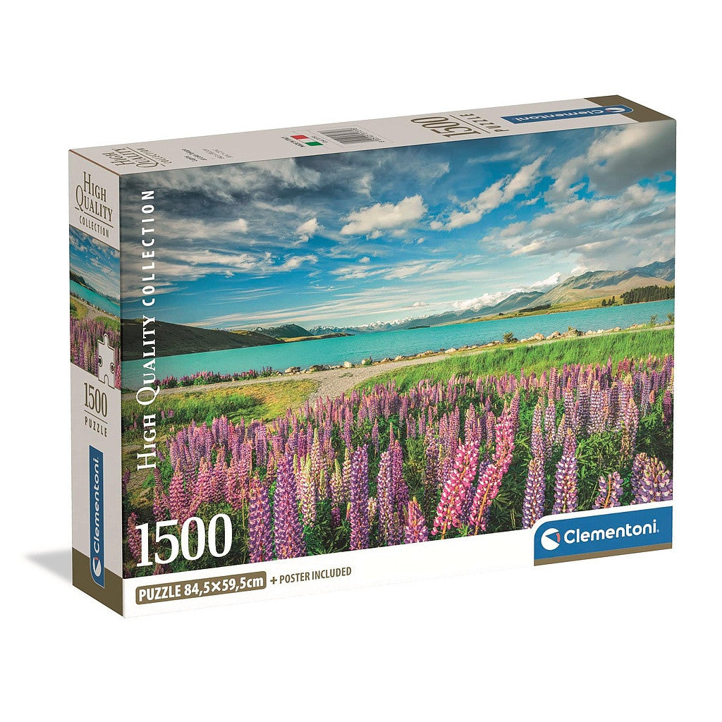 Pilsētas Tekapo ezers Jaunzēlande 1500 gabalu puzle Clementoni