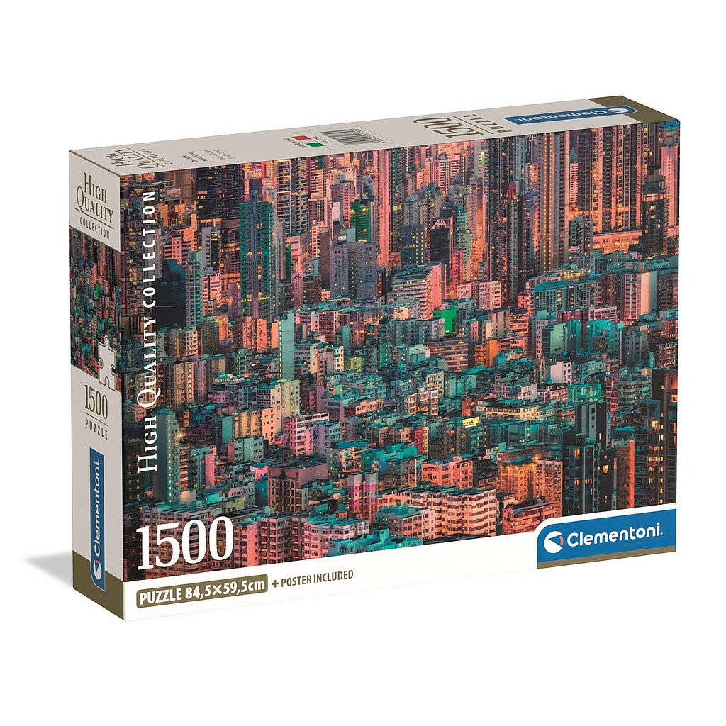Clementoni kompaktā puzle "Cities Hive Hong Kong", 1500 gabaliņi
