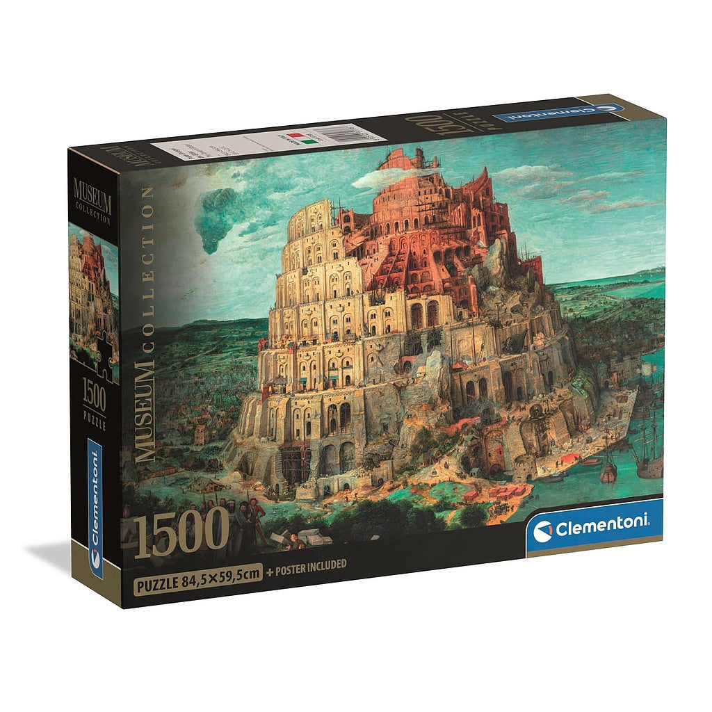 Clementoni Art Babel Tower 1500 detaļu kompaktā puzle