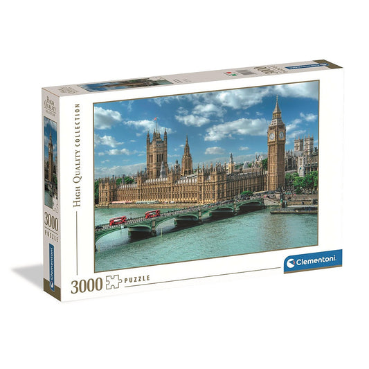 Pilsētas Parlamenta ēka Londona 3000 gabalu puzle Clementoni