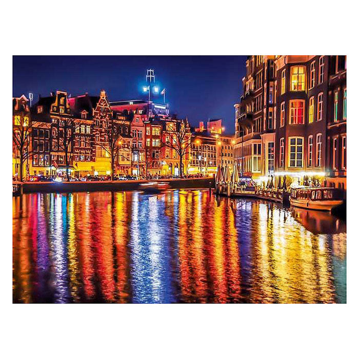 Pilsētas Nakts Amsterdama 500 gabalu puzle Clementoni