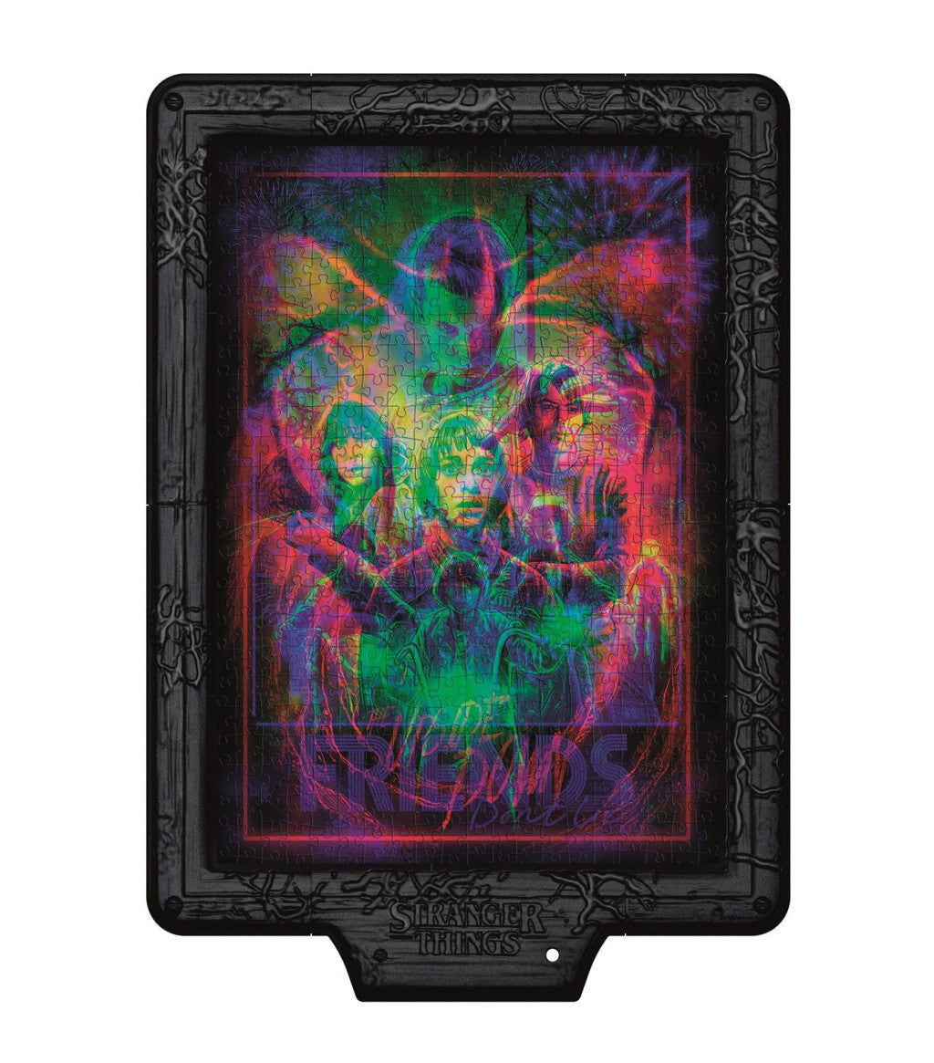 Clementoni Stranger Things Upside Down 520 gabalu puzle ar LED rāmi