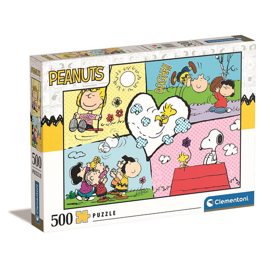 Snoopy komiksu stila 500 db-os puzle Clementoni