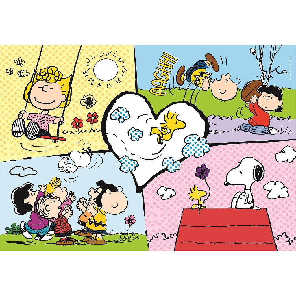 Snoopy komiksu stila 500 db-os puzle Clementoni