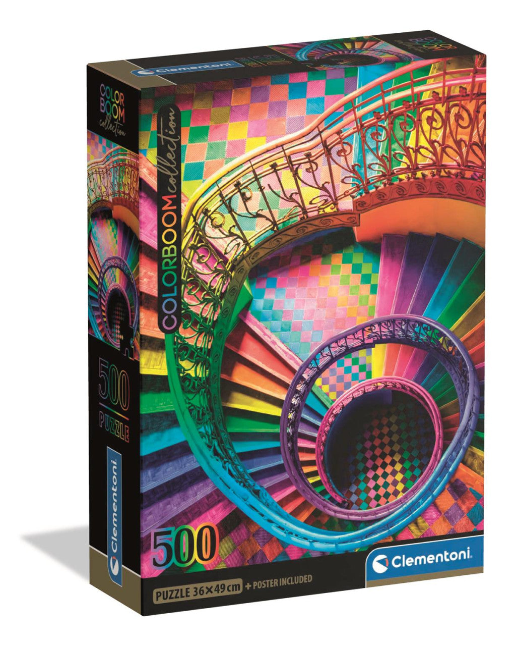 Clementoni Color Curly Tails Colorboom Staircase 500 gabalu kompaktā puzle