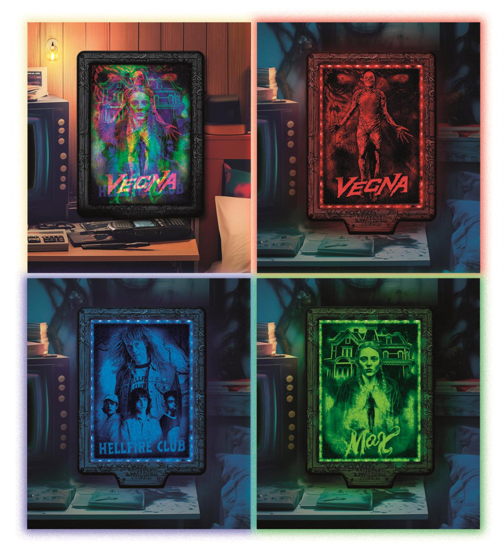 Stranger Things Vecnas lāsts 520 gabalu puzle LED rāmītī Clementoni