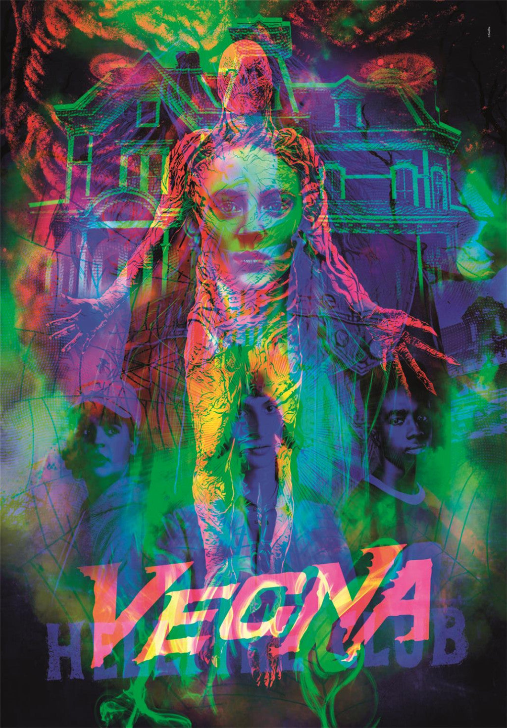 Stranger Things Vecnas lāsts 520 gabalu puzle LED rāmītī Clementoni