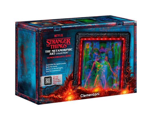 Stranger Things Demogorgon 520 gabalu puzle ar LED rāmi Clementoni