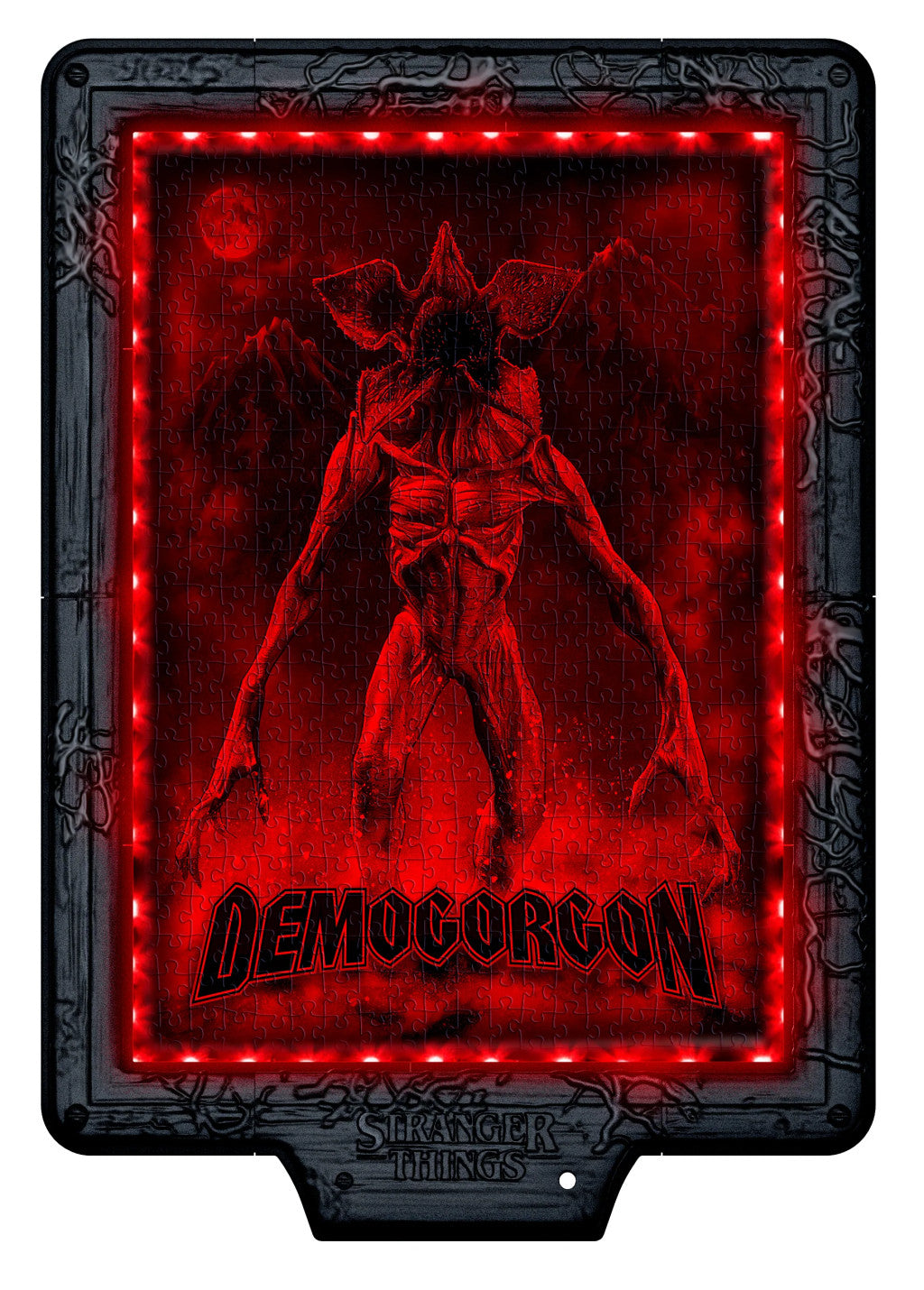 Stranger Things Demogorgon 520 gabalu puzle ar LED rāmi Clementoni