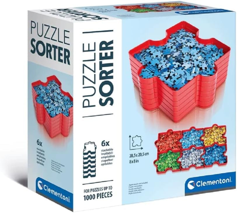 Krāsu Clementoni 6 daļu puzļu šķirotājs