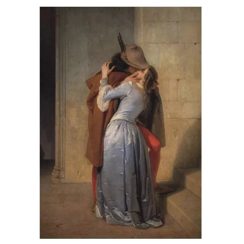 Art Hayez The Kiss 1000 detaļu kompaktā puzle Clementoni