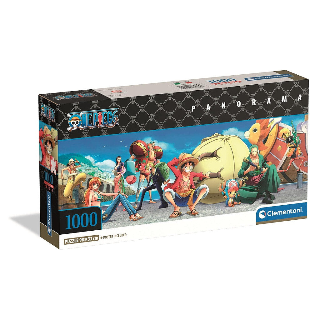 One Piece 1000 detaļu panorāmiska kompakta puzle Clementoni