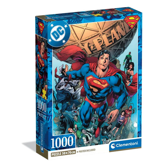 Supermena planēta 1000 detaļu kompakta puzle Clementoni