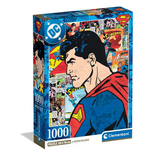 Supermens Komikss 1000 gab. Kompakta puzle Clementoni