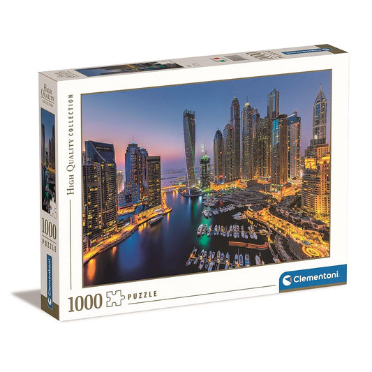 Dubaijas debesskrāpju nakts 1000 db-os puzle Clementoni