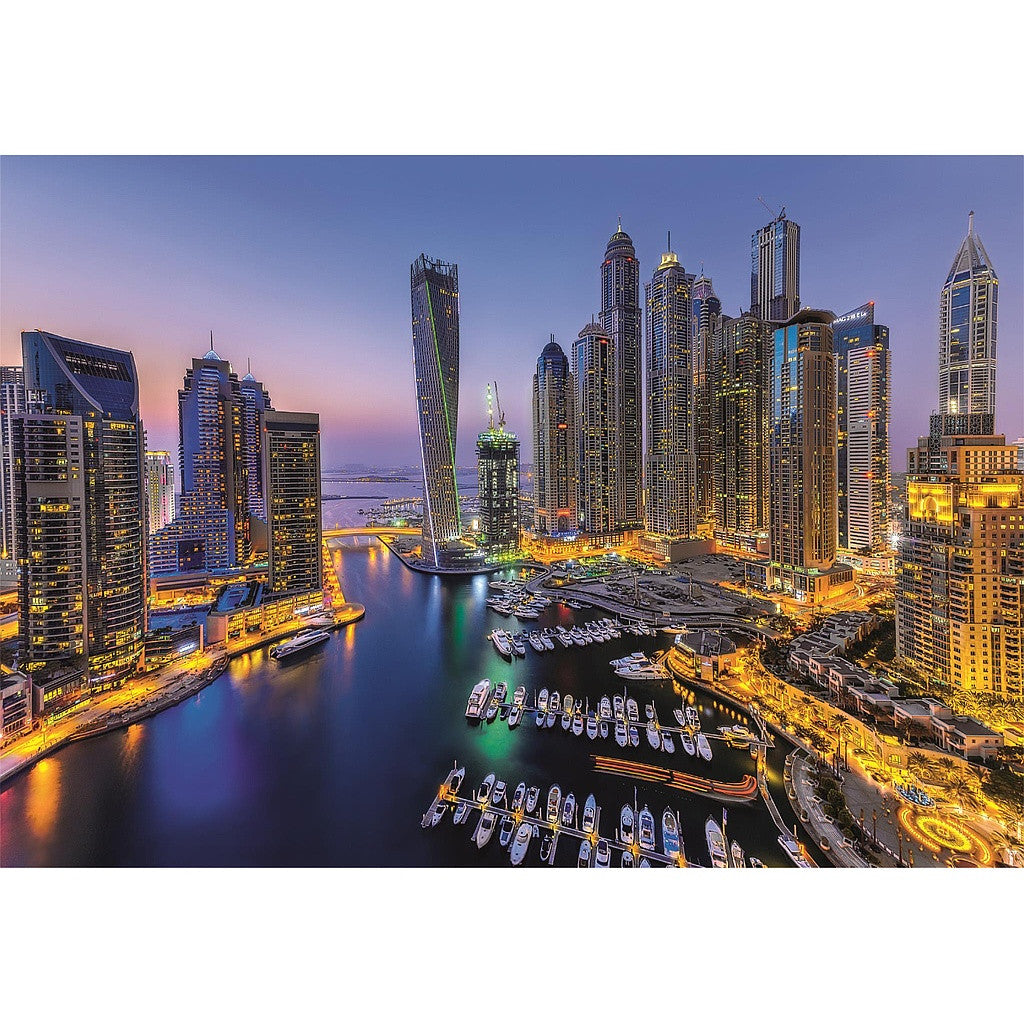 Dubaijas debesskrāpju nakts 1000 db-os puzle Clementoni