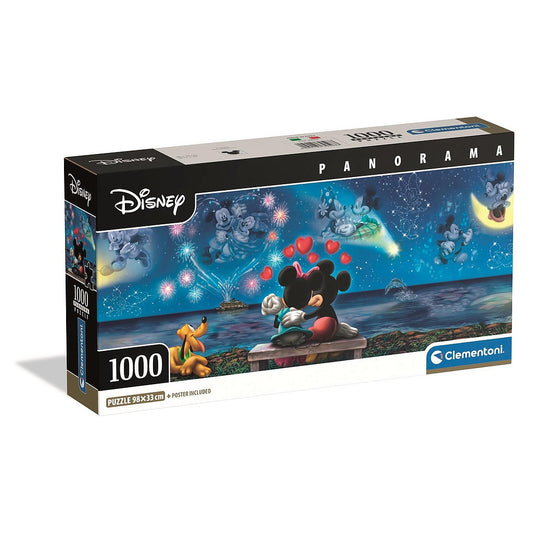 Disney Mikija Minnijas 1000 detaļu panorāmas puzle Clementoni
