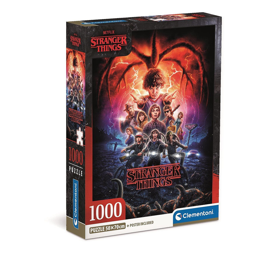 Clementoni puzle "Stranger Things" ar 1000 gabaliņiem, kompakta