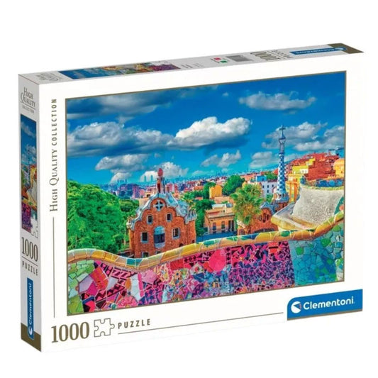Cities G√ºell Park Barcelona 1000 daļiņu mīkla Clementoni