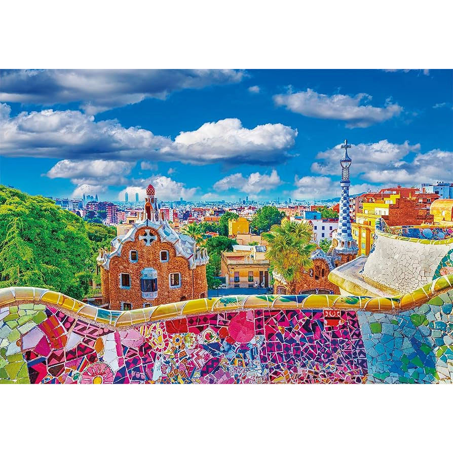Cities G√ºell Park Barcelona 1000 daļiņu mīkla Clementoni
