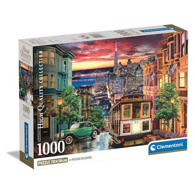 Sanfrancisko pilsētas, 1000 gabalu puzle, Clementoni