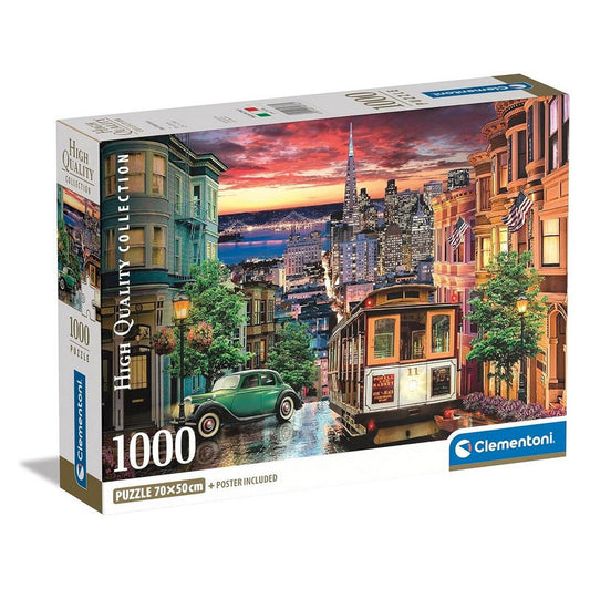 Sanfrancisko pilsētas, 1000 gabalu puzle, Clementoni