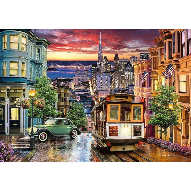 Sanfrancisko pilsētas, 1000 gabalu puzle, Clementoni