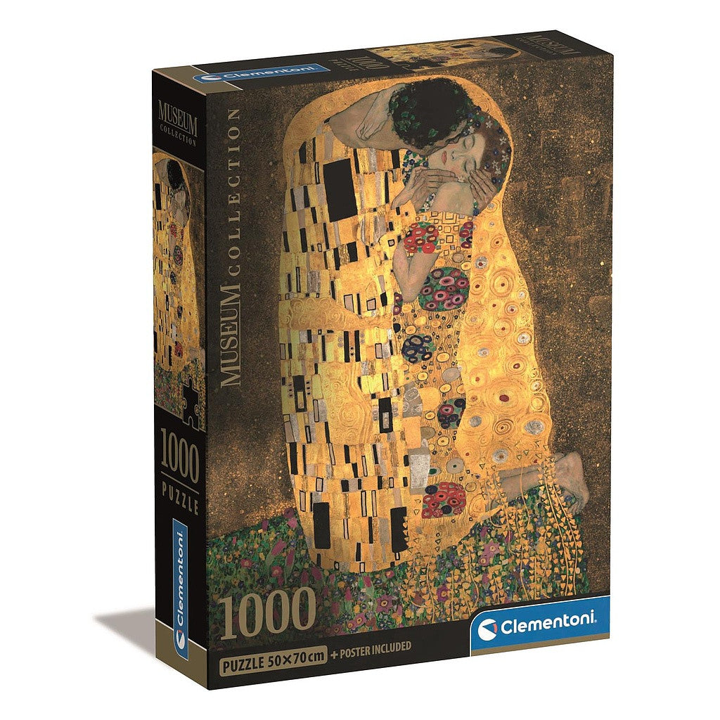 Clementoni 1000 detaļu kompaktā puzle "Art The Kiss"