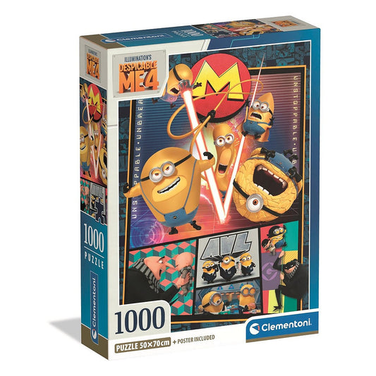 Minions 1000 detaļu kompaktā puzle Clementoni