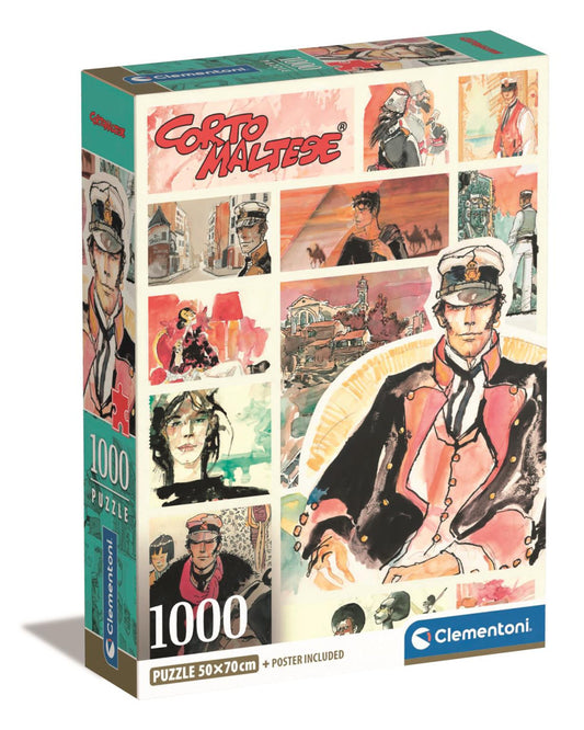 Anime kapteiņa Korto maltiešu 1000 gabalu kompaktā puzle Clementoni