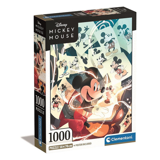 Disney Mikija 1000 detaļu kompaktā puzle Clementoni