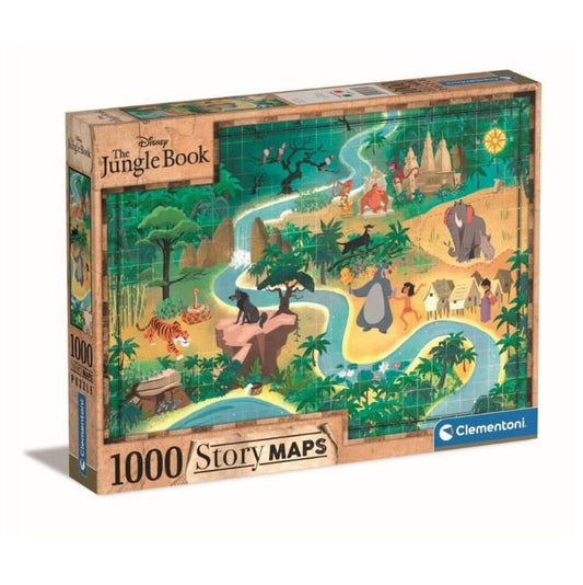 Disney Classics Džungļu grāmatas pasaku kartes 1000 gabalu puzle Clementoni