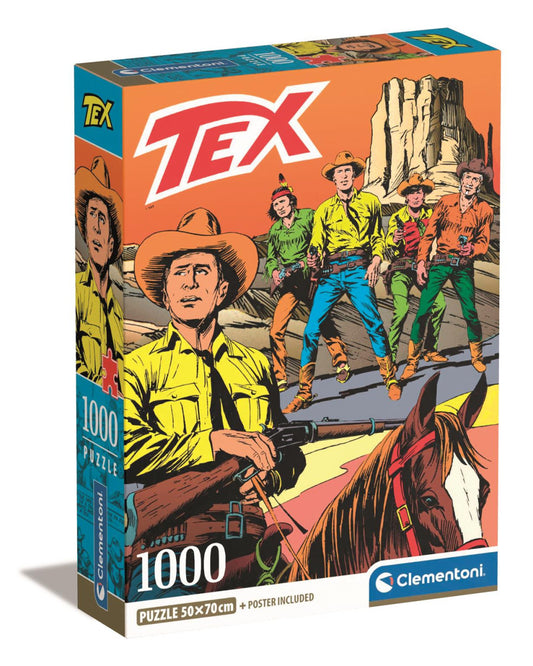 Anime Ride Tex Willer 1000 detaļu kompakta puzle Clementoni