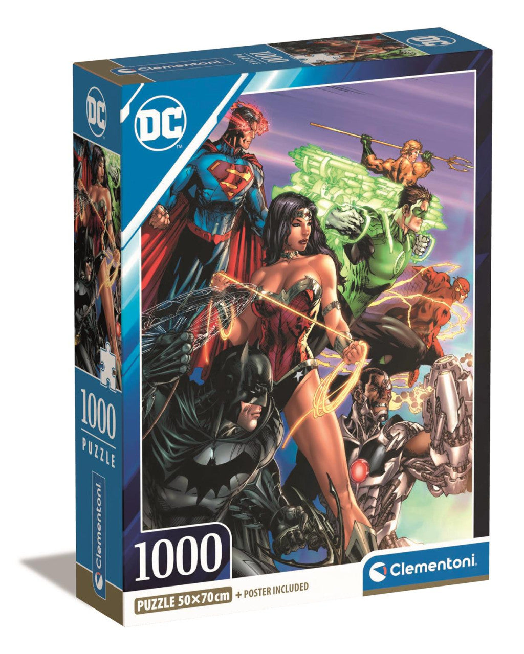 Juice League DC Power 1000 gab. kompakta puzle Clementoni