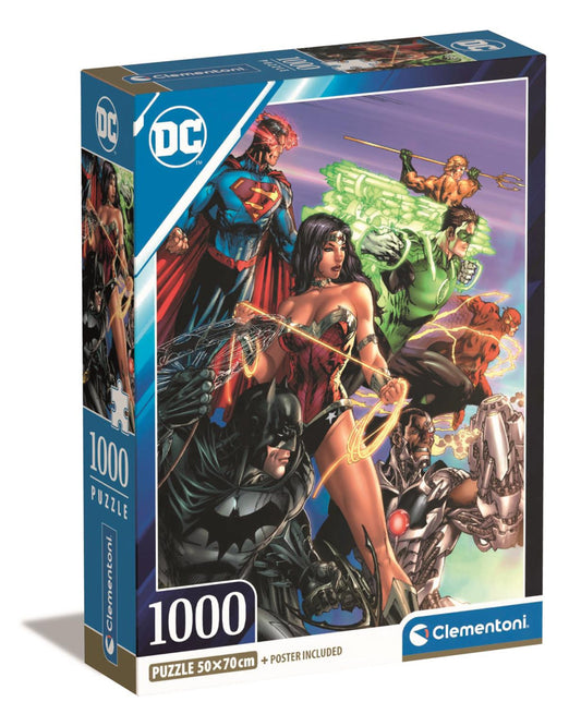 Juice League DC Power 1000 gab. kompakta puzle Clementoni