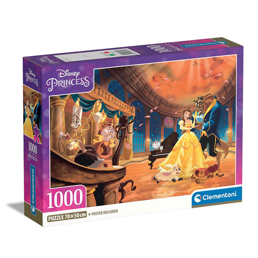 Disney princeses Skaistule un Briesmonis 1000 gabalu Clementoni puzle