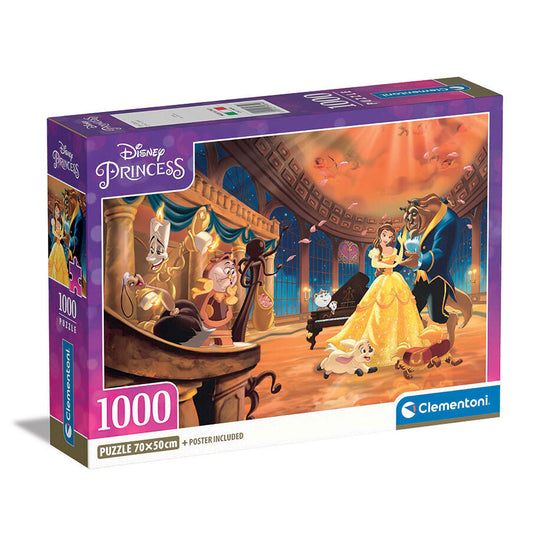 Disney princeses Skaistule un Briesmonis 1000 gabalu Clementoni puzle